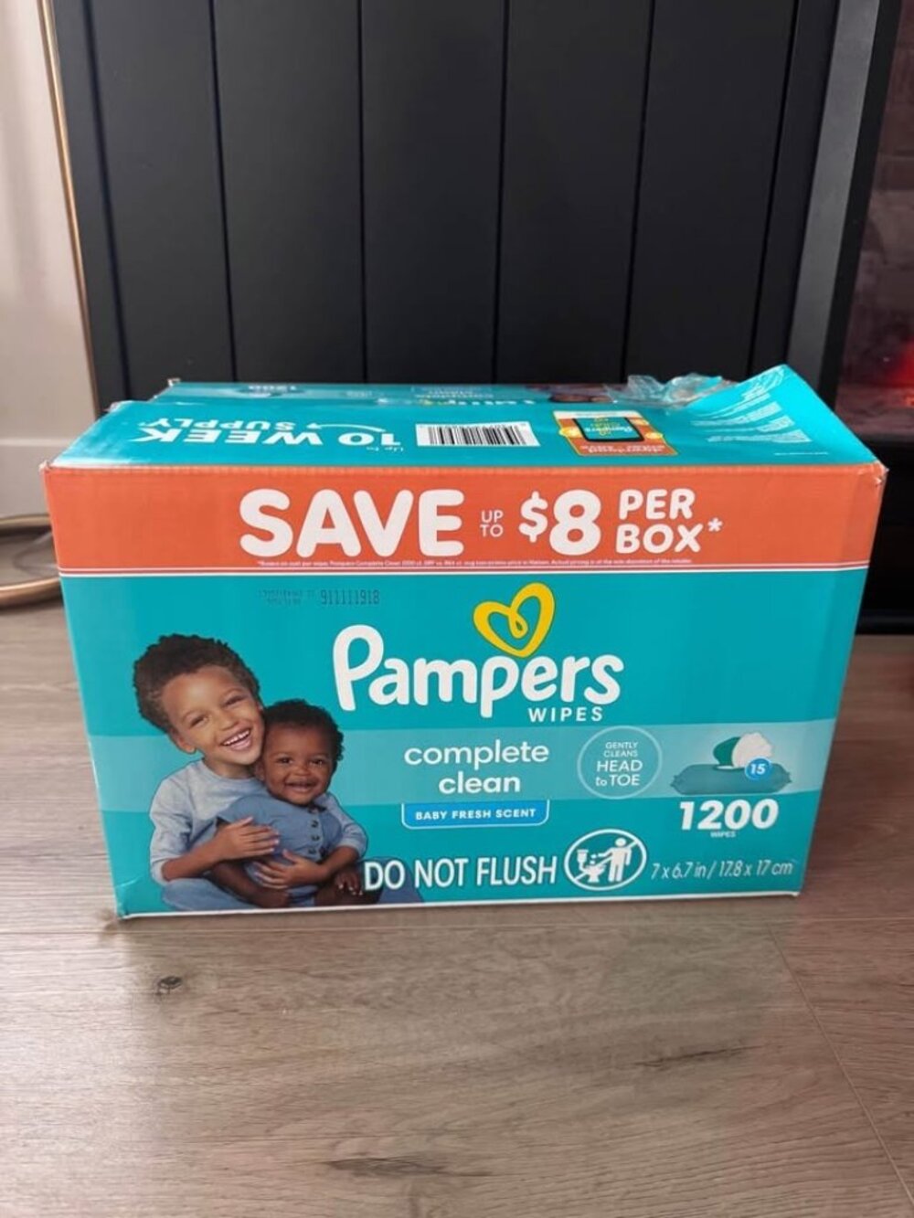 Pampers Complete Clean Baby Wipes 1200 Count Fresh Scent New Bulk Box